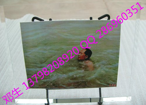 黃河游泳油畫亞克力無縫熱壓